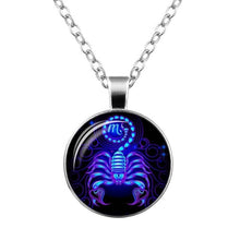 Load image into Gallery viewer, Women Necklace Galaxy 12 Zodiac Sign Horoscope