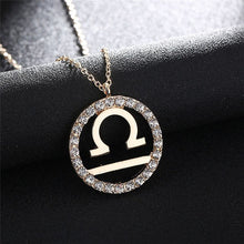 Load image into Gallery viewer, Zodiac Necklace Gold