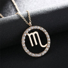 Load image into Gallery viewer, Zodiac Necklace Gold